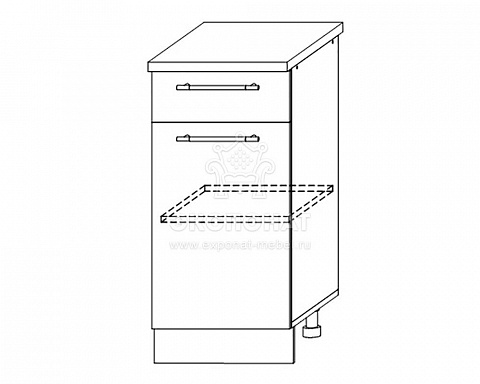 С1ЯШ 400 Шкаф нижний (1 ящик) Ройс
