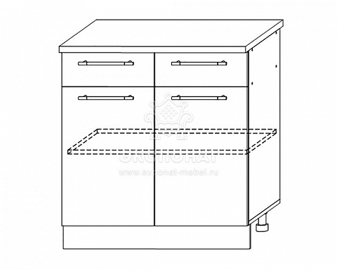 С2ЯШ 800 Шкаф нижний (2 ящика) Ройс