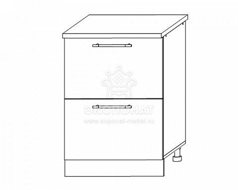 СК2 600 Шкаф нижний комод (2 ящика) Ройс